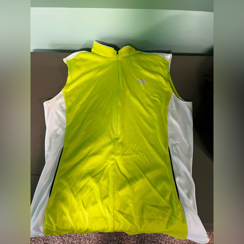 Pearl Izumi Lime and White Women's Cycling Top